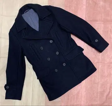 피코트 네이비 무지 심플