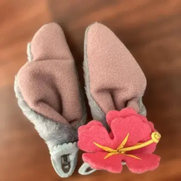 스티치 패치 헤어핀 꽃 장식