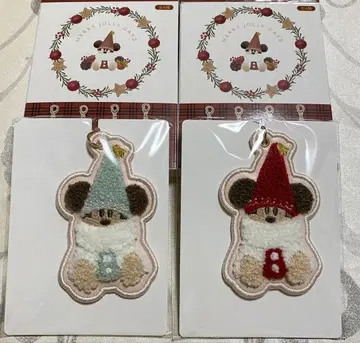 릴린린 키체인 2개 빨간색 스카이블루 디즈니 크리스마스 2025