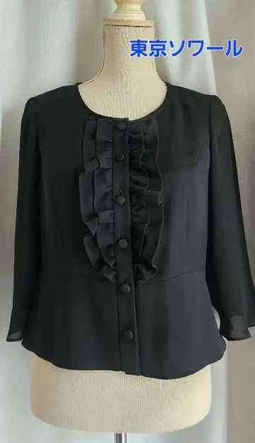 매우 좋은 상태 도쿄 소와르 포멀 블라우스 블랙