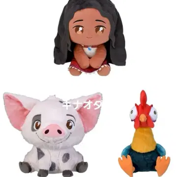 모아나와 전설의 바다 2 울리미 봉제 인형 전 3종 세트