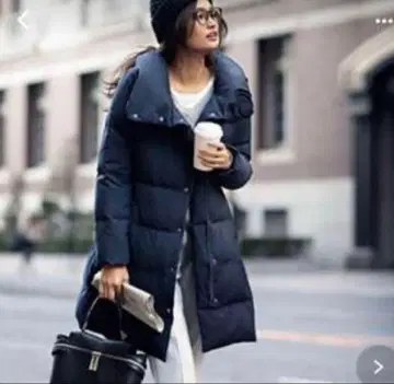 플라스테 집에서 세탁 가능한 다운 다운 자켓 블랙 다운 코트