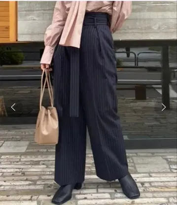 프레이 아이디 하이웨스트 턱 팬츠