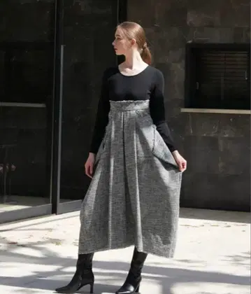 acka docking tweed cocoon one-piece