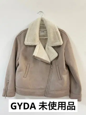 GYDA 보아 무스탕 라이더스 블루종 미사용품