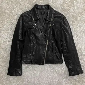 새상품급/램 가죽 무루아 가죽 자켓 싱글 라이더 스트라이프