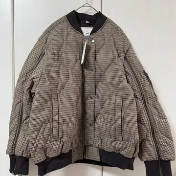 GU rokh 퀼팅 블루종 체크