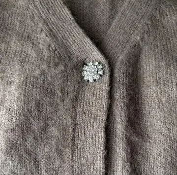 [ 미사용 새상품 ] 레스 빠세 모헤어 비쥬 가디건 모카