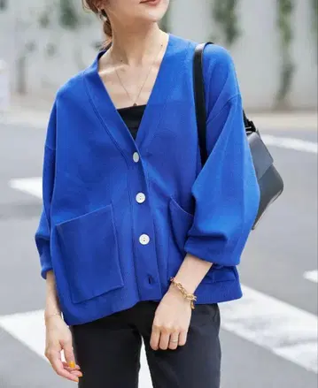 SLOBE IENA 스무스 V넥 가디건