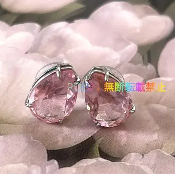 SWAROVSKI Gema 스터드 귀걸이 핑크 2cm 정품