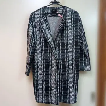 컨디션 최상 AZUL 노카라 하프 코트 그레이