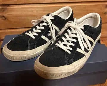 컨버스 잭스타 블랙 스웨이드 스니커즈 US8.5 27.0