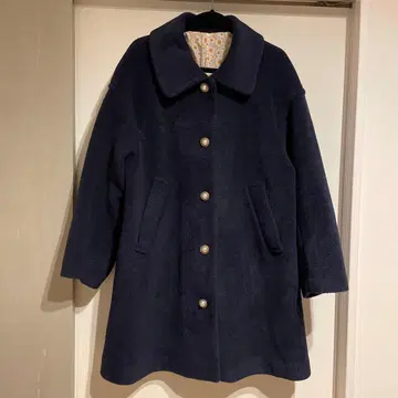 시럽 아델리아 레트로 앤티크풍 버튼 코트 빅 사이즈