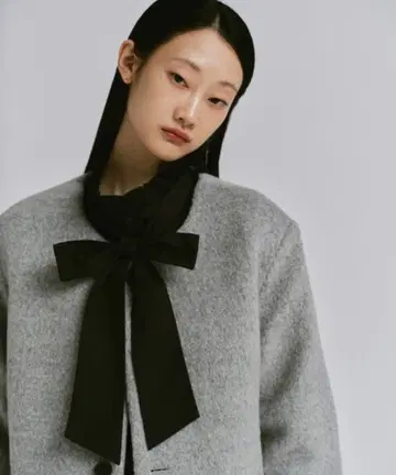 FEKETE BOWTIE FRILL SHIRT BLOUSE BLACK