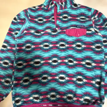 Patagonia 신틸라 스냅T 올 패턴 네이티브 무늬 플리스