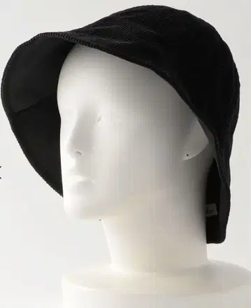 블랙 코듀로이 버킷햇