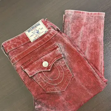 트루 릴리젼 스키니 데님 레드 27