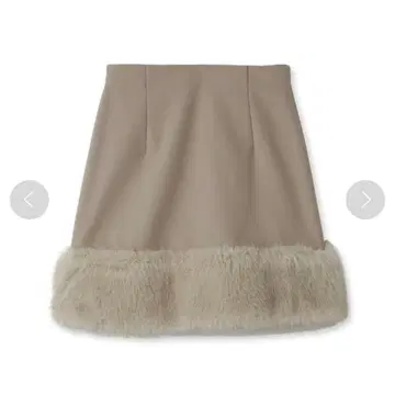 릴리 브라운 에코 퍼 미니 스커트