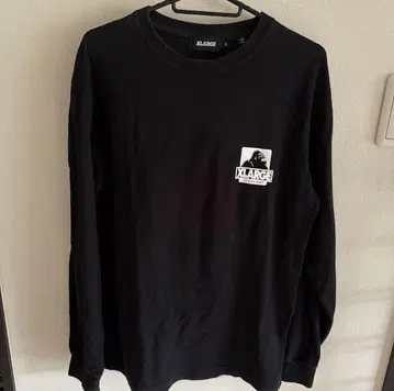 XLARGE 블랙 롱 슬리브 티셔츠