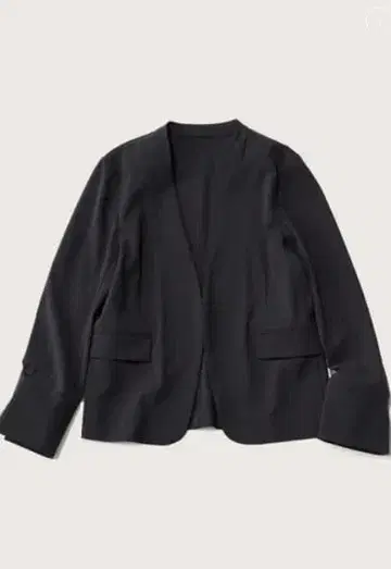 SOEJU 에어리 스트레치 노카라 자켓_NAVY_사이즈 M