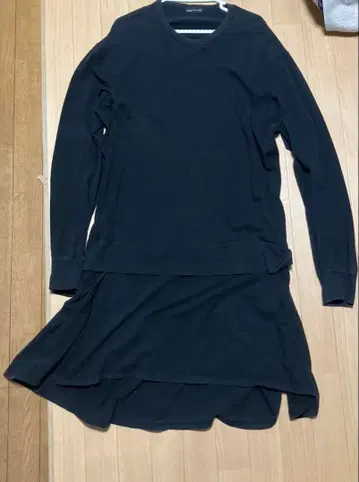 LAD MUSICIAN 롱컷 소매 레이어드 블랙