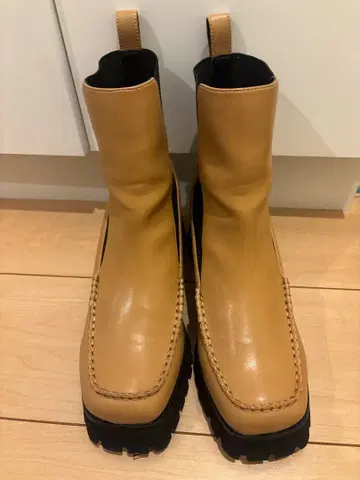 MOUSSY 베이지 통굽 부츠 L 사이즈