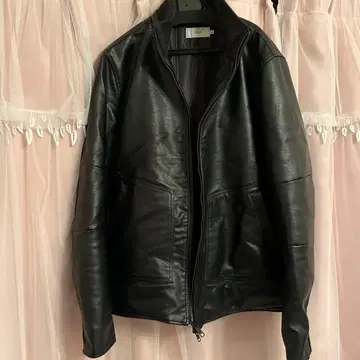 [ 거의 미사용 ] 아즐 아우터 가죽 자켓 남성용 인조 가죽 XL 블랙