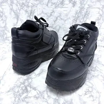 요스케 YOSUKE 하이 밑창 통굽 스니커즈 블랙