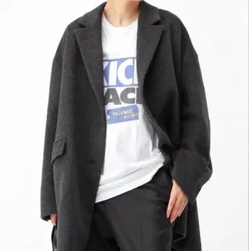 미사용급 AP STUDIO 오버 사이즈 자켓 코트 그레이 38