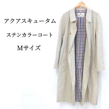 아쿠아 스큐텀 스텐카라 코트 안감 체크