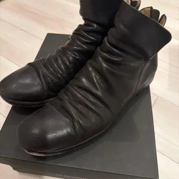 nil admirari 블랙 가죽 지퍼 부츠 27cm