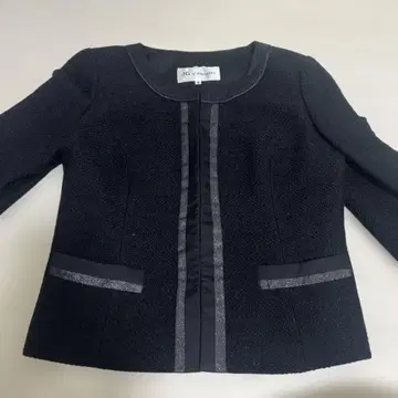 블랙 노카라 자켓