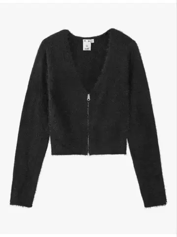 X-girl 샤기 니트 가디건 여성용