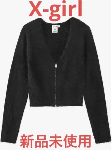 X-girl 샤기 니트 가디건 여성용