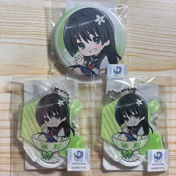 어떤 과학의 초전자포 사텐 루이코 캔뱃지 아크릴 키링 3종 세트