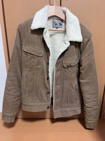 Lee 리 코듀로이 보아 자켓 S 베이지