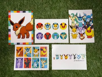 이브이 컬렉션 엽서 다섯 장 + 덤