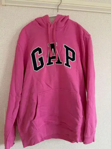 GAP 핑크 x 네이비 후드 부착 후드티