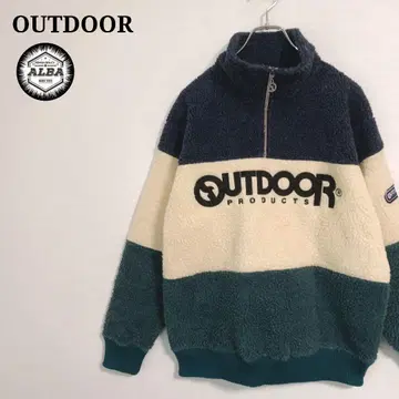 OUTDOOR 아웃도어 맨투맨 트레이닝복 보아 하프 지퍼 자수 M