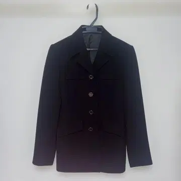 블랙 테일러드 자켓 4버튼