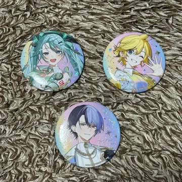 프로세카 감사제 캔뱃지 하츠네 미쿠 아오야기 토야 렌 3개 세트