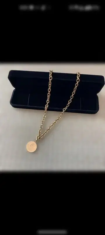 유품 정리 목걸이 여성용 골드 컬러 55cm