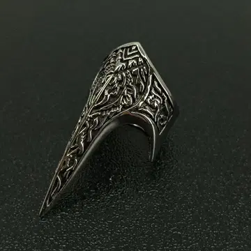 실버 반지 반지 빈티지 14호 바이킹 룬