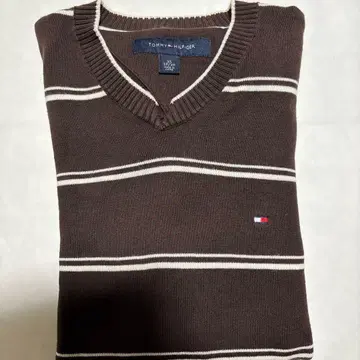 컨디션 최상 TOMMY HILFIGER 보더 코튼 스웨터