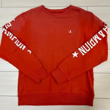 Champion 오렌지 긴팔 트레이닝복 M