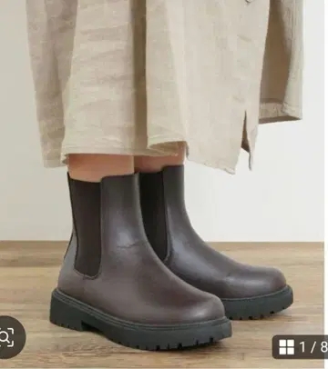 택 포함 새상품 사만사 모스모스 사이드 고어 부츠 브라운 L