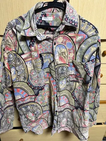 (레어) 패턴 셔츠 남성용 구제 의류