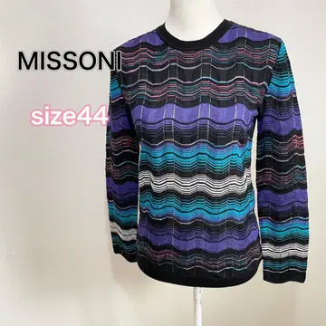 [ 새상품급 ] 미쏘니 긴팔 니트 블루 퍼플