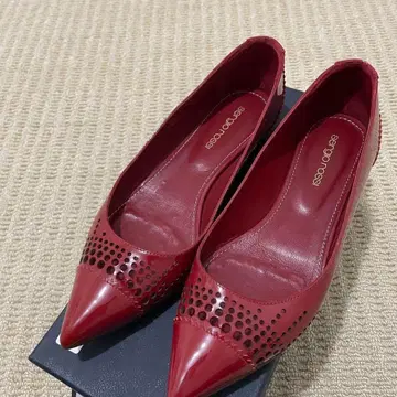 사이즈 36 세르지오로시 발레리나 빨간색 플랫슈즈