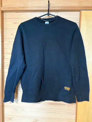 IRON HEART (아이언 하트) 헤비 맨투맨 블랙 XXL